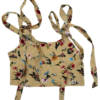 Elevate your style with this beige floral tie-up top, featuring a delicate floral print and a flattering tie-front detail. Perfect for casual outings or dressing up, this versatile top adds a touch of elegance to any look.