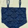 Trendy Blue Printed Hanky Hem Top for Women