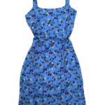 Blue Floral Sundress for Women