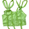 Elegant women's top in satin with a sleek, smooth finish